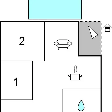 Two-bedroom Saldun With Sea View 08 * Трогир